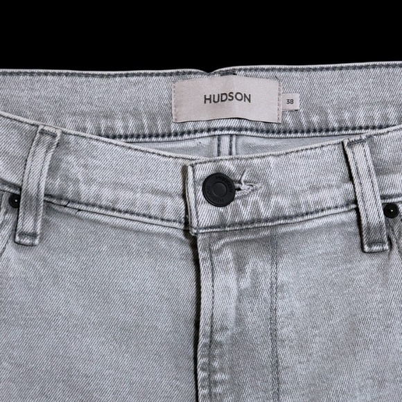 Hudson Zack Stretch 5- Pocket Gray 38x32 Skinny Jeans $255 - Picture 9 of 12